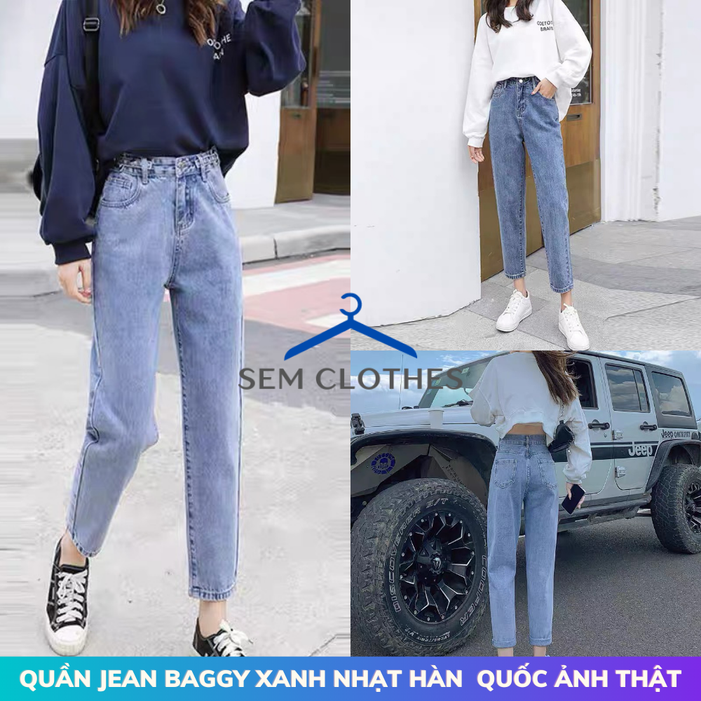Quần jean nữ ống rộng ulzzang lưng cao hàn quốc Trắng ,Quần bò nữ,quần jean nữ ống rộng,quần jean nữ đẹp,quần jean ống rộng lưng cao nữ,quần jean baggy nữ,quần jean ngố nữ