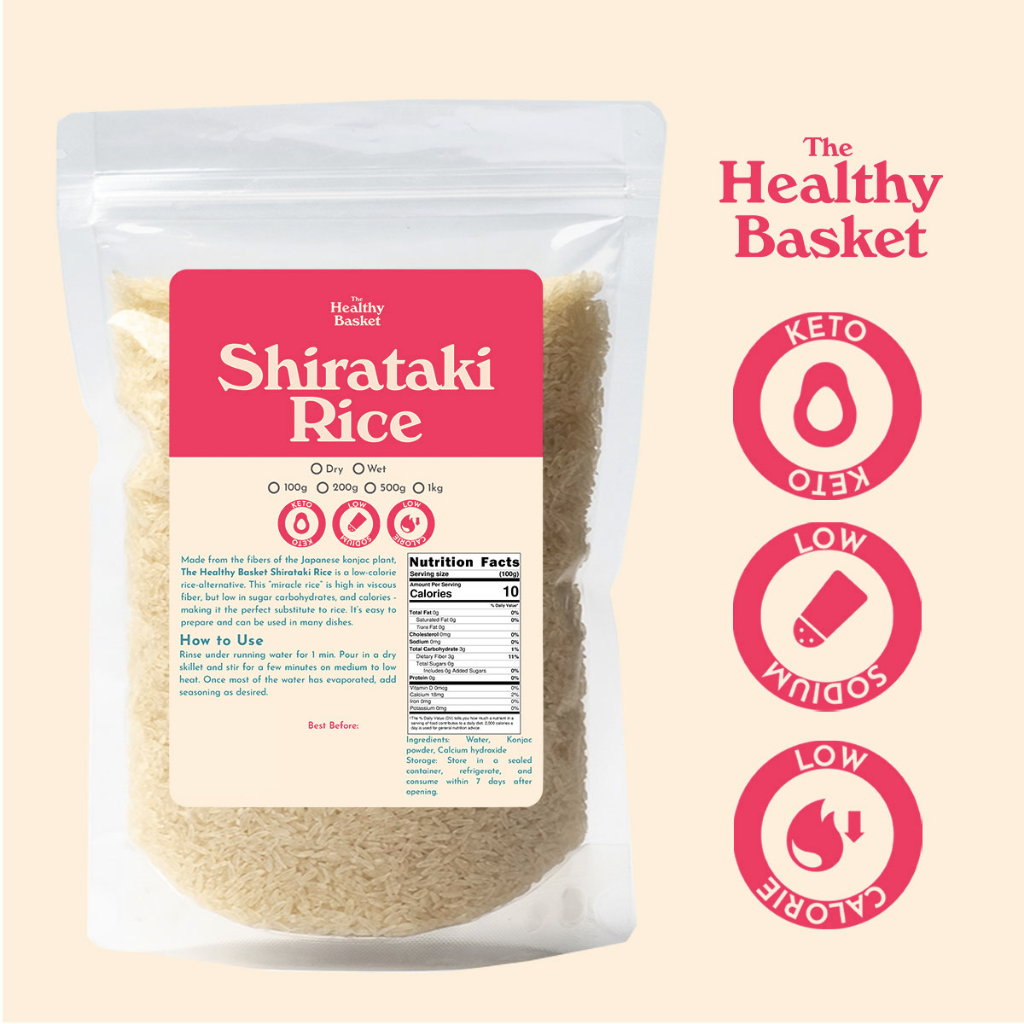 Healthy Basket Dry / Dried Shirataki Rice (500g & 1kg) | Lazada PH