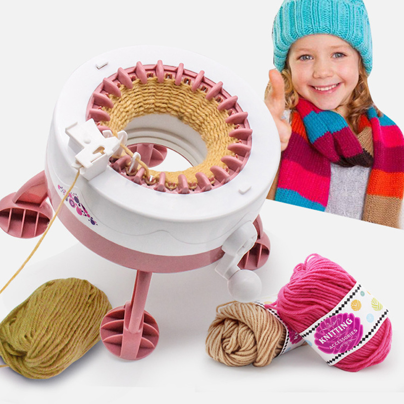 22 Needles Knitting Machines Smart Weaving Loom DIY Reusable Plastic  Hand-knitted Machine for Kids Knitting Machines Rotating Hand-knitted  Machine for Kids Adults Beginners