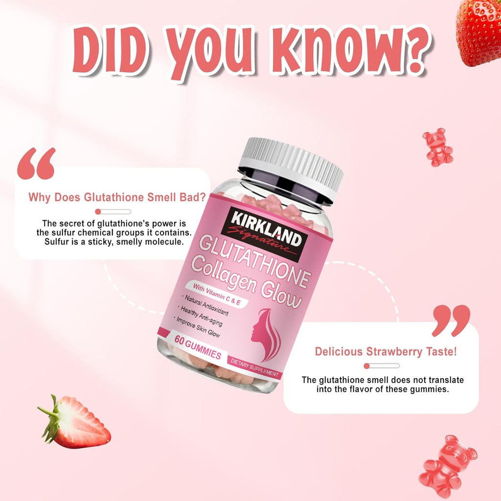 KIRKLAND Glutathione Collagen Gummies Antioxidant Support and Brightening - Lazada KIRKLAND Glutathione Collagen Gummies Antioxidant Support and Brightening - Lazada