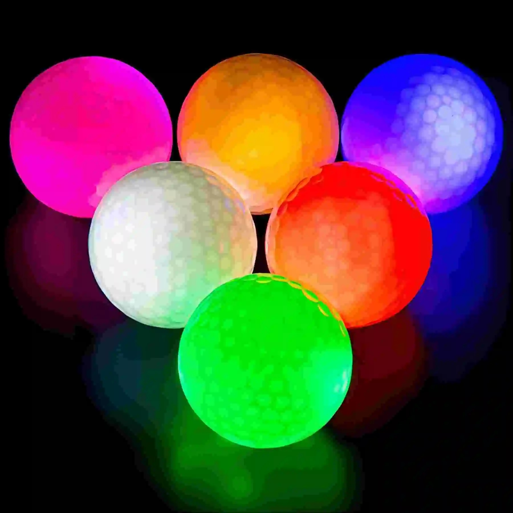 Phát sáng trong bóng tối Bóng chơi golf ánh sáng lên dẫn bóng chơi golf đêm Golf Bộ quà tặng cho nam giới trẻ em phụ nữ
