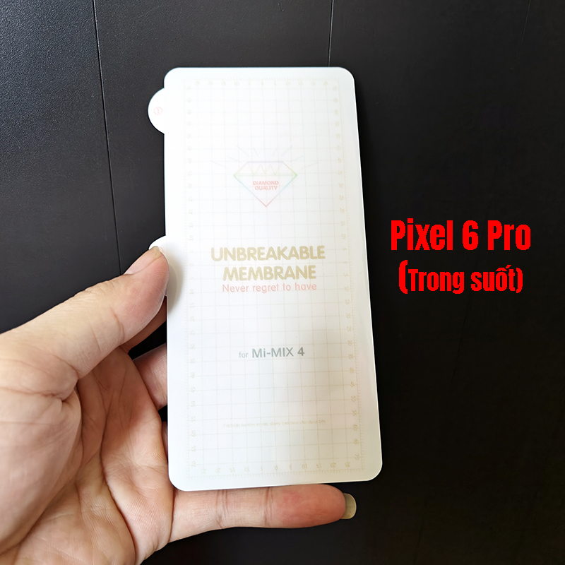 Dán dẻo PPF chống xước màn hình Pixel 6 Pro, Pixel 7 Pro (full màn hình, tặng giấy lau)