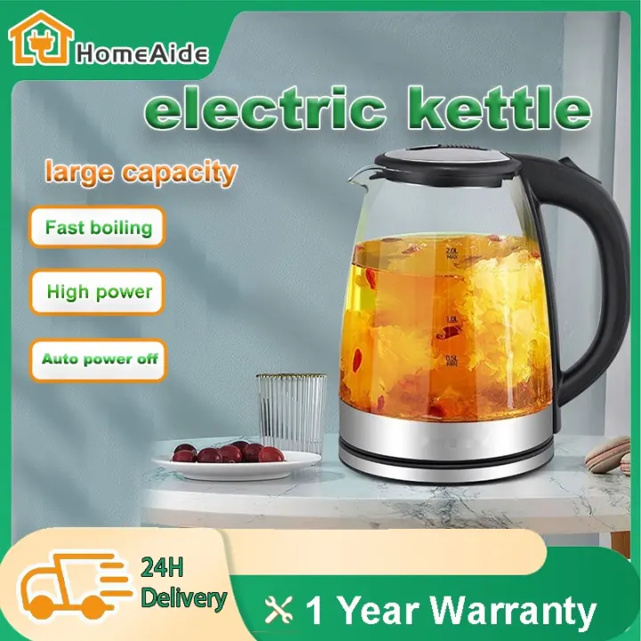 Electric Kettle Glass 2l Heater Electric Kettle Heater High Power Fast