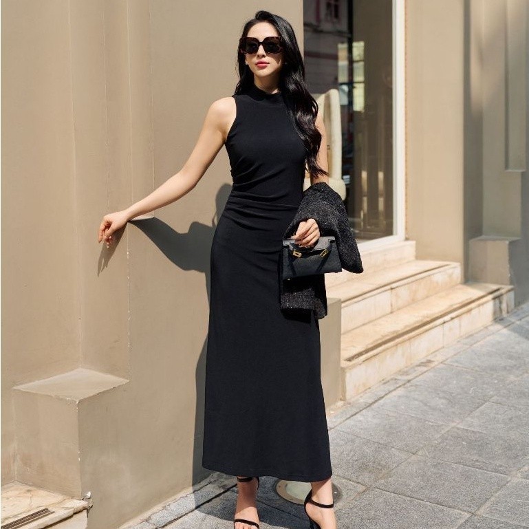 JOVEN Đầm Thun Glorie Chiết Eo Thanh Lịnh Trẻ Trung