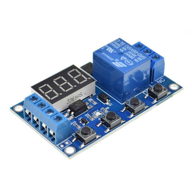 Dc 6v-30v 1 channel 5v relay module time delay relay module trigger off / on switch timing cycle 999 minutes for arduino relay board