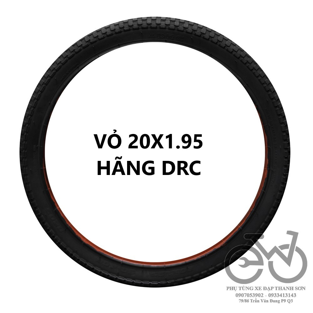 Lốp xe đạp leo núi 20x1.95, ruột xe đạp 20x1.95
