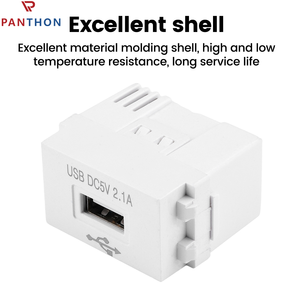 PANTHON 128 Type USB Power Module 220V Socket 5V 2.1A Mobile Phone Charging Module Switch Adapter PCB Charging Module
