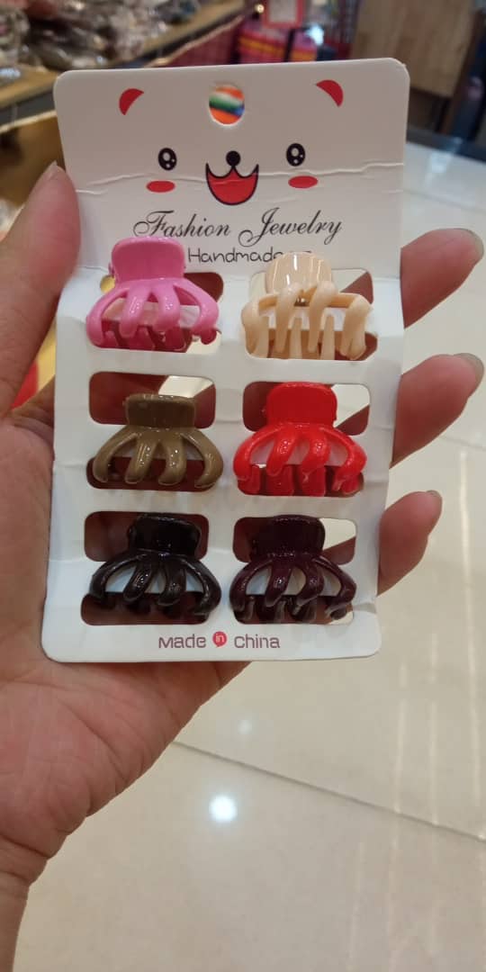 Set 6 kẹp mái mini nhiều màu đẹp