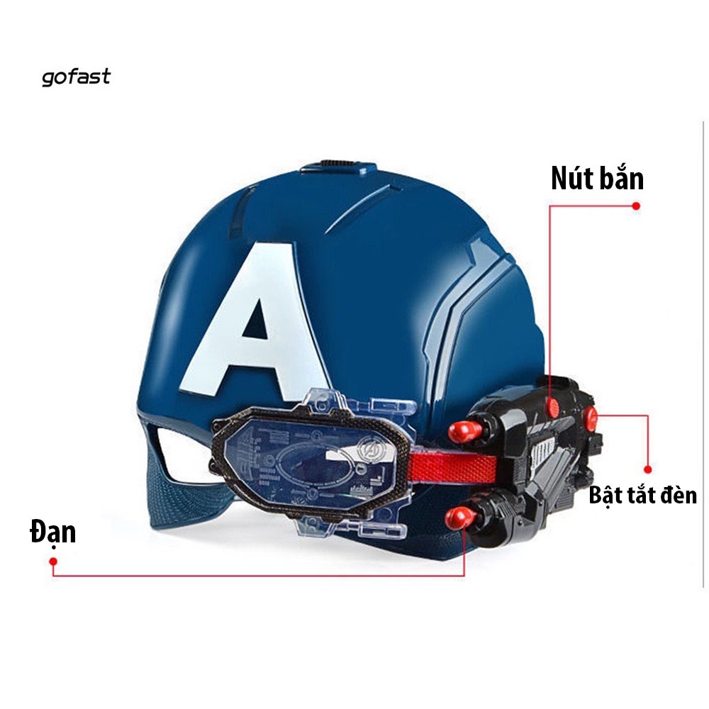 ( Hàng có sẵn ) Mũ Captain America có đèn, có thể ban được