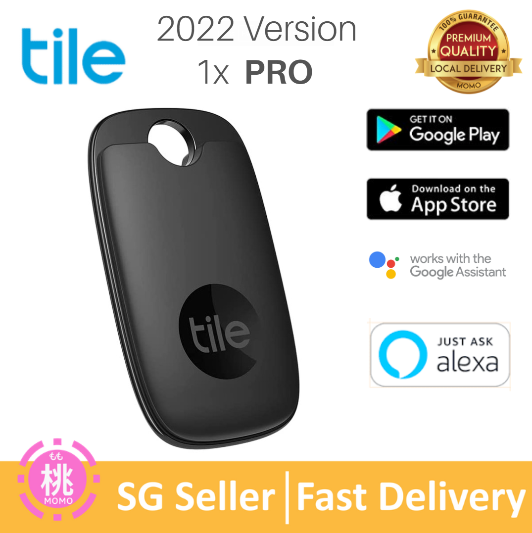  Tile Pro 1-pack. Powerful Bluetooth Tracker, Keys Finder and  Item Locator for Keys, Bags, and More; Up to 400 ft Range. Water-resistant.  Phone Finder. iOS and Android Compatible, Black. : Electronics