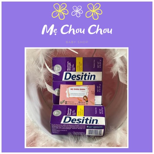 Kem hăm Desitin tím/xanh cho bé 113g