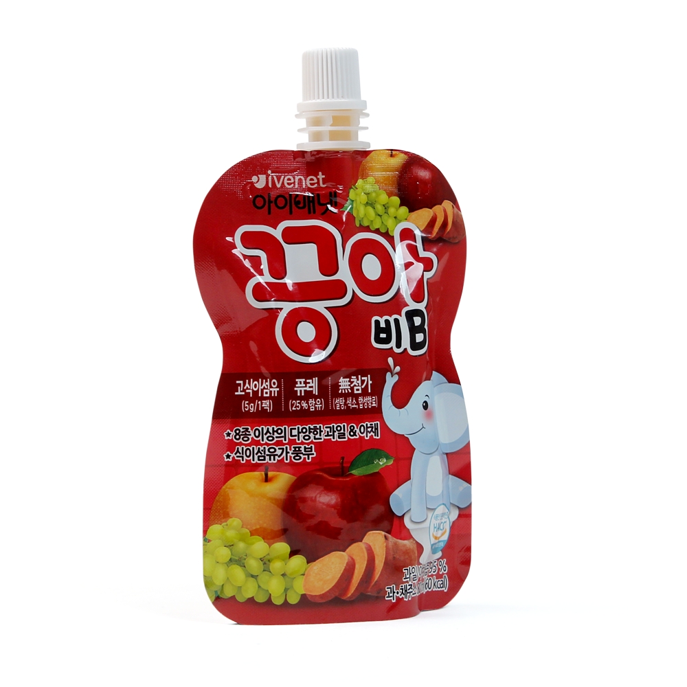 NƯỚC ÉP HOA QUẢ IVENET PUREE B (TÁO, LÊ, NHO, KHOAI LANG) 80ml