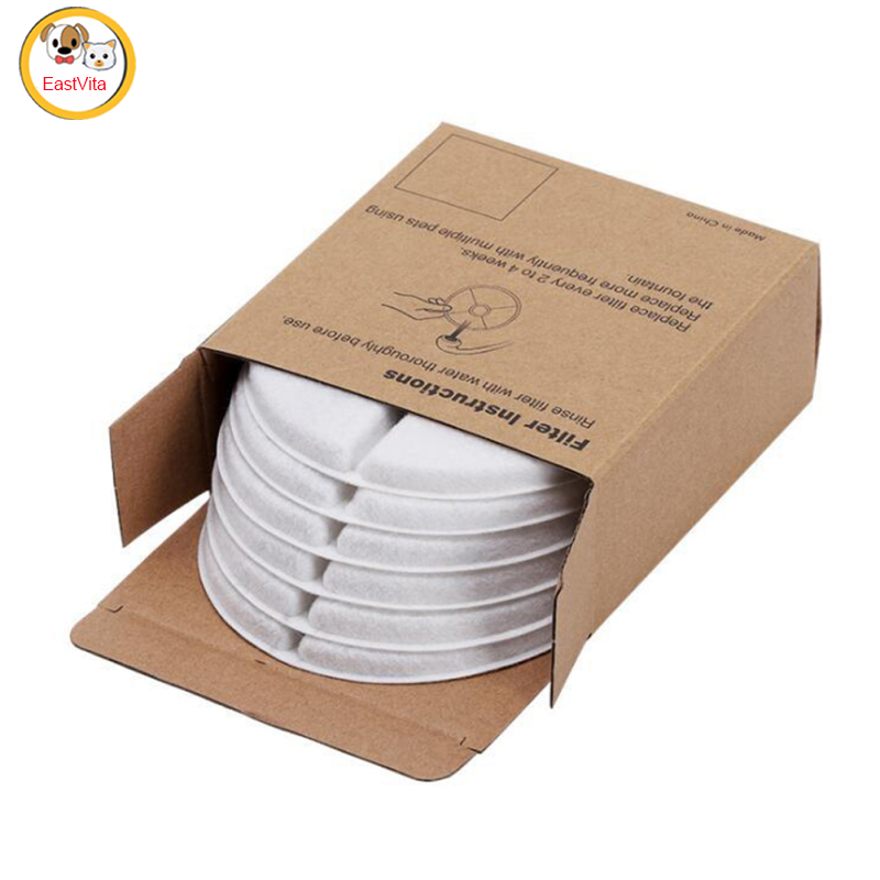 Activated Carbon Filter Element For Pet Water Dispenser Coconut Shell Ion Resin Filter Cotton For Cat Dog Water Fountain Filters