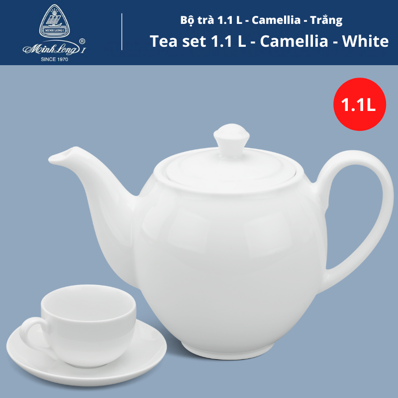 Bình trà gốm sứ minh long Bình 1.1 L