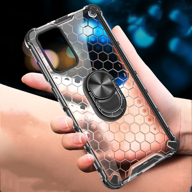 Phone%20case%20Honor%20X9C%20Clear%20Honeycomb%20Design%20Rugged%20Silicone%20Armor%20Shockproof%20Kickstand%20Holder%20Back%20cover%20Honor%20X9C%205G%20-%20Image%209