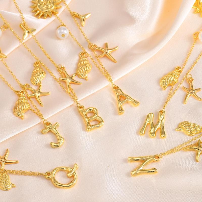 Elegant%20Fashion%20Gold%20Initial%20Charm%20Necklace%20for%20Women%20Shell%20Letter%20Necklaces%20Charms%20Pendant%20Boho%20Summer%20Seashell%20Beach%20Starfish%20Surfer%20Letter%20Necklace%20Luck%20Initial%20Pendant%20-%20Image%207