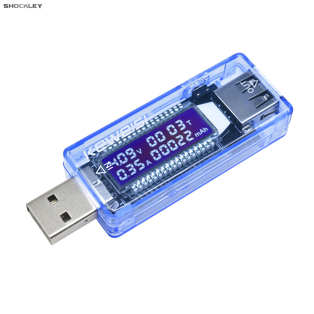 Shockley USB Power Meter USB Tester  USB Voltage Meter and Current Tester IPS LCD Display Power Tester Multimeter