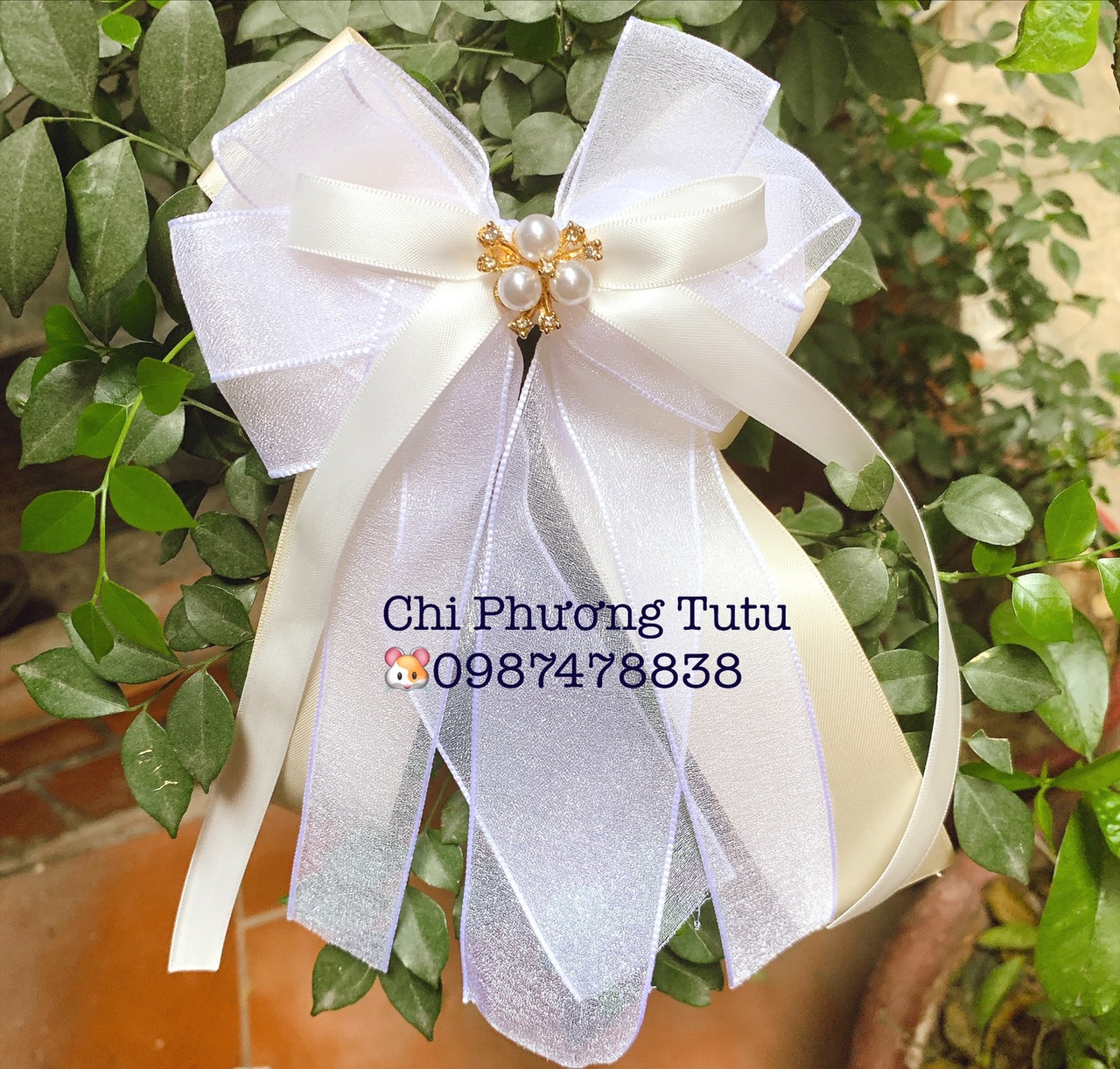Cài tóc nơ tiểu thư