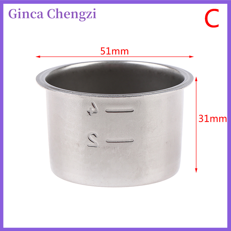 Ginca 51mm 1 2 4 Cups Filter Replacement Filter Basket for Coffee Bottomless