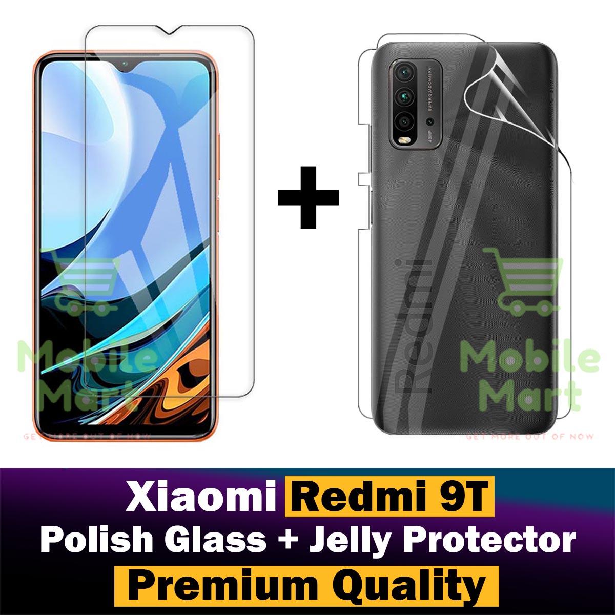 Xiaomi%20Redmi%209T%20Polish%20Glass%20Screen%20Protector%20And%20Back%20Jelly%20Poly%20Transparent%20Edge%20To%20Edge%20Coverage%202%20in%201%20Combo%20-%20Image%202