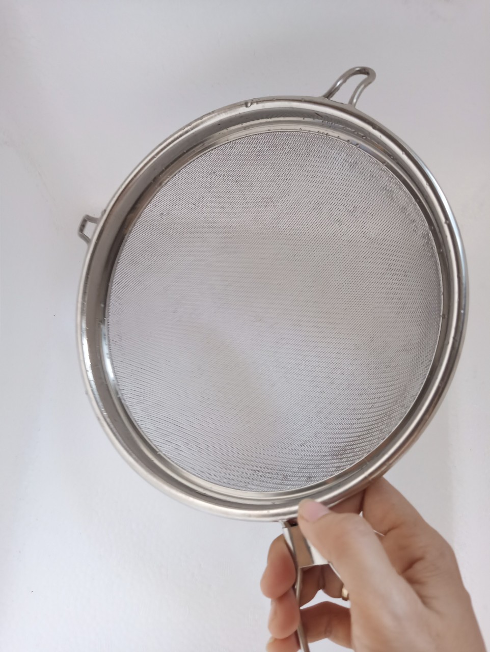 Rỗ lược dừa-rây lọc inox 2 lớp dày 20cm