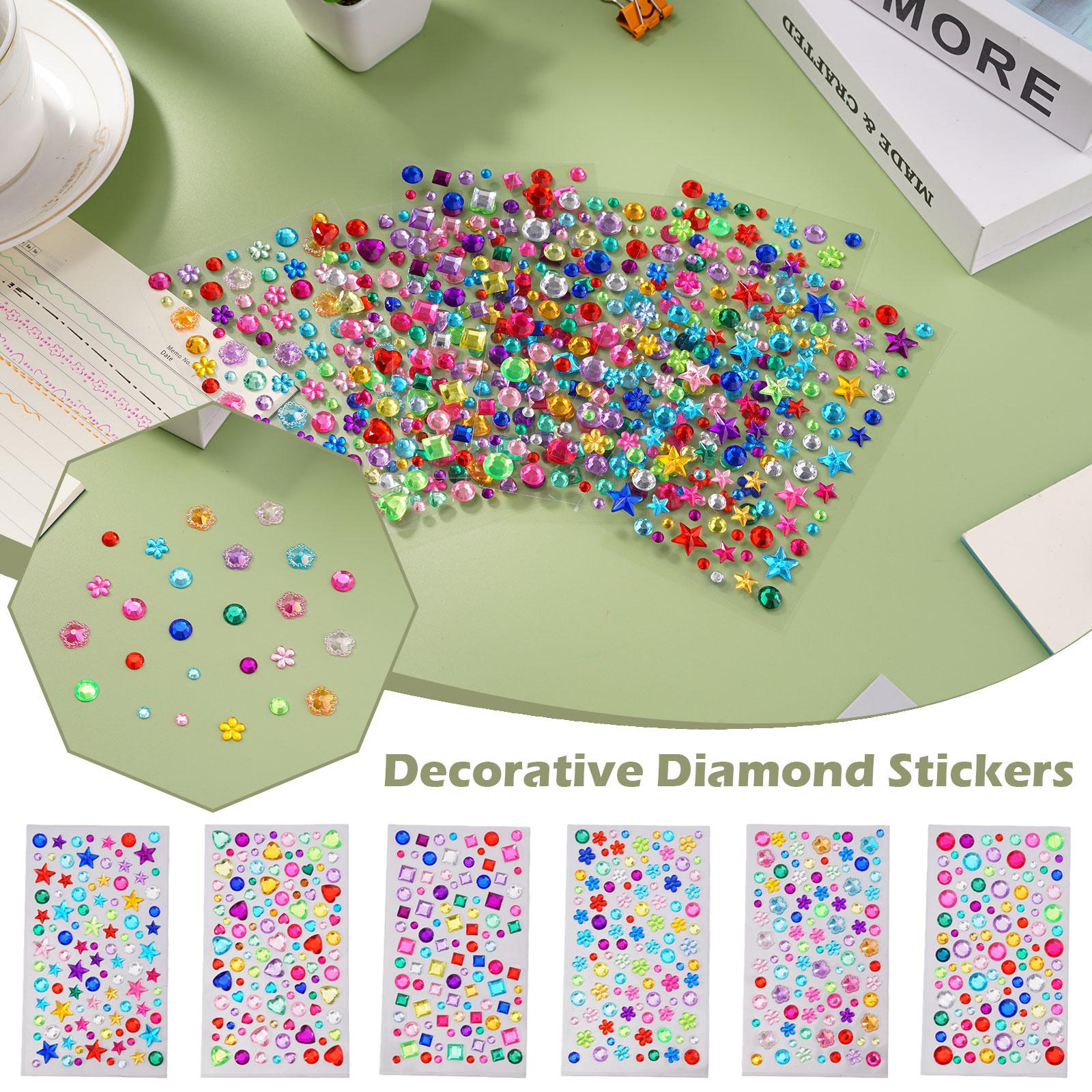 Buy Wholesale China 3d Star Crystal Gem Self Adhesive Rhinestone Sticker  Decorative Sticker & 3d Sticker at USD 0.3