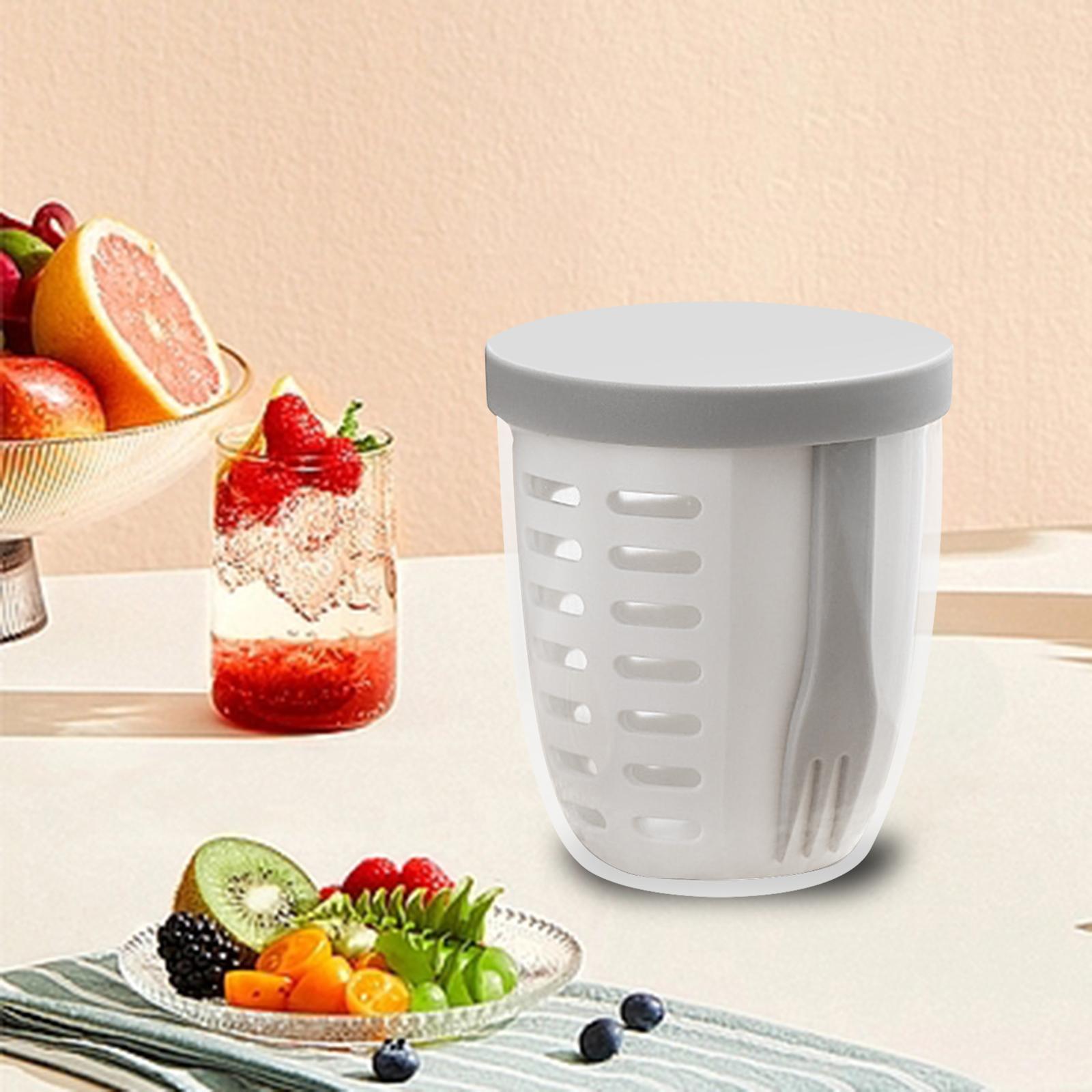 Oshhni salad cup với ngã ba với ngã ba 600ml ăn sáng ly cho bữa ăn sữa chua ăn sáng