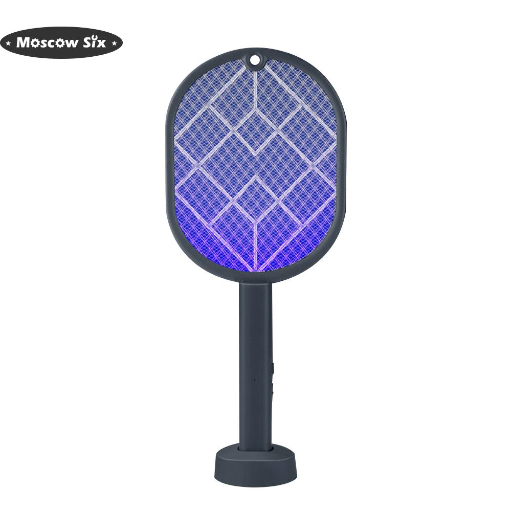 Mosquito Killer Lamp 2-in-1 Mosquito Racket Insect Killer USB Charging Protective Net Household Supplies for Home Summer Sleep
