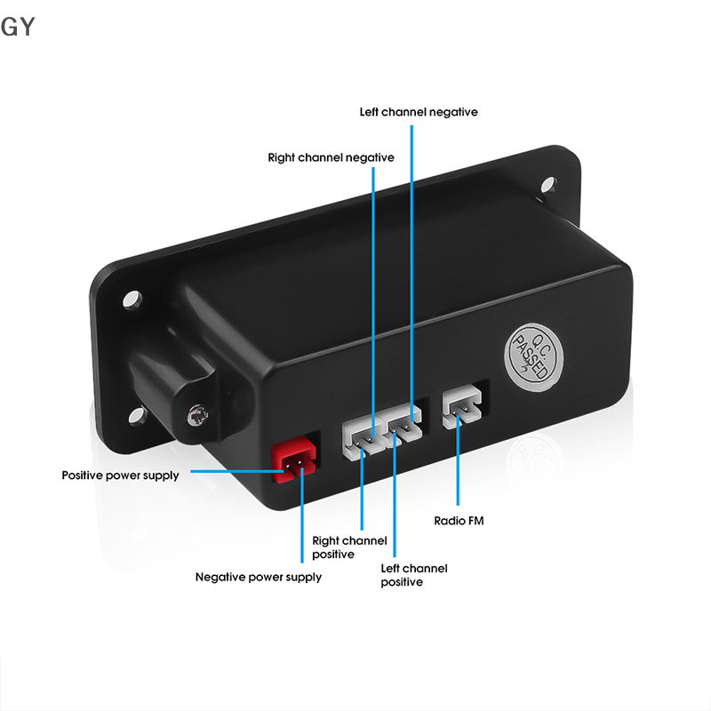 GY Bluetooth 5.0 MP3 Player 2*3W Decoder Board Speaker Car FM Radio Module