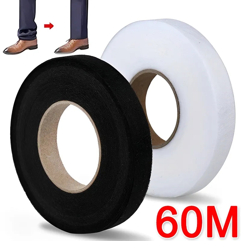 60M Double Sided Interlining Fabric Adhesive Fabric DIY Sewing Fabric Garment Bonded Cloth Interlining Cloth Sewing Accessories