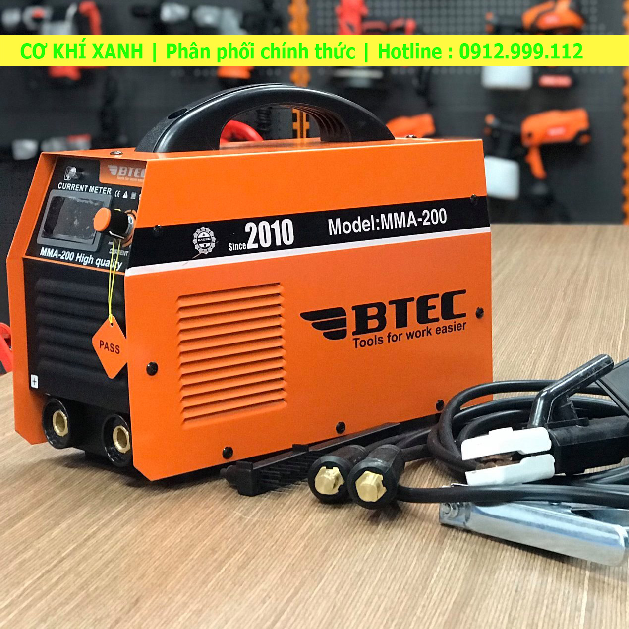 Máy hàn điện tử Btec MMA-200 xác lớn