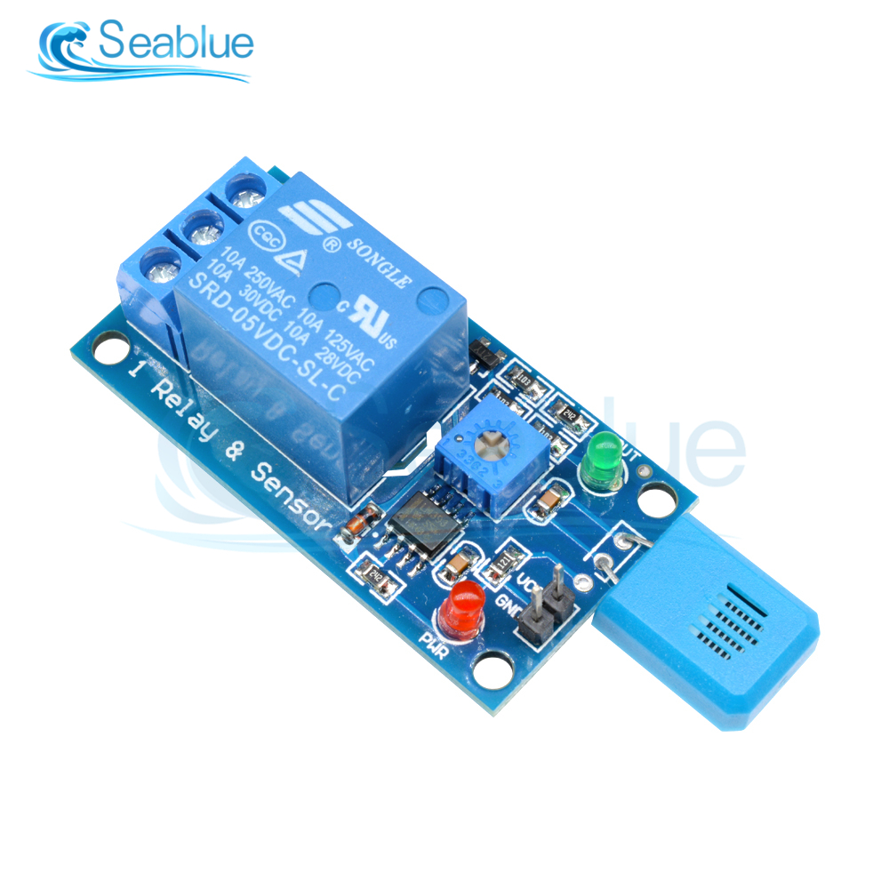 Hr202 Dc 5v 1 Channal 1ch 5v Humidity Sensitive Switch Relay Module ...