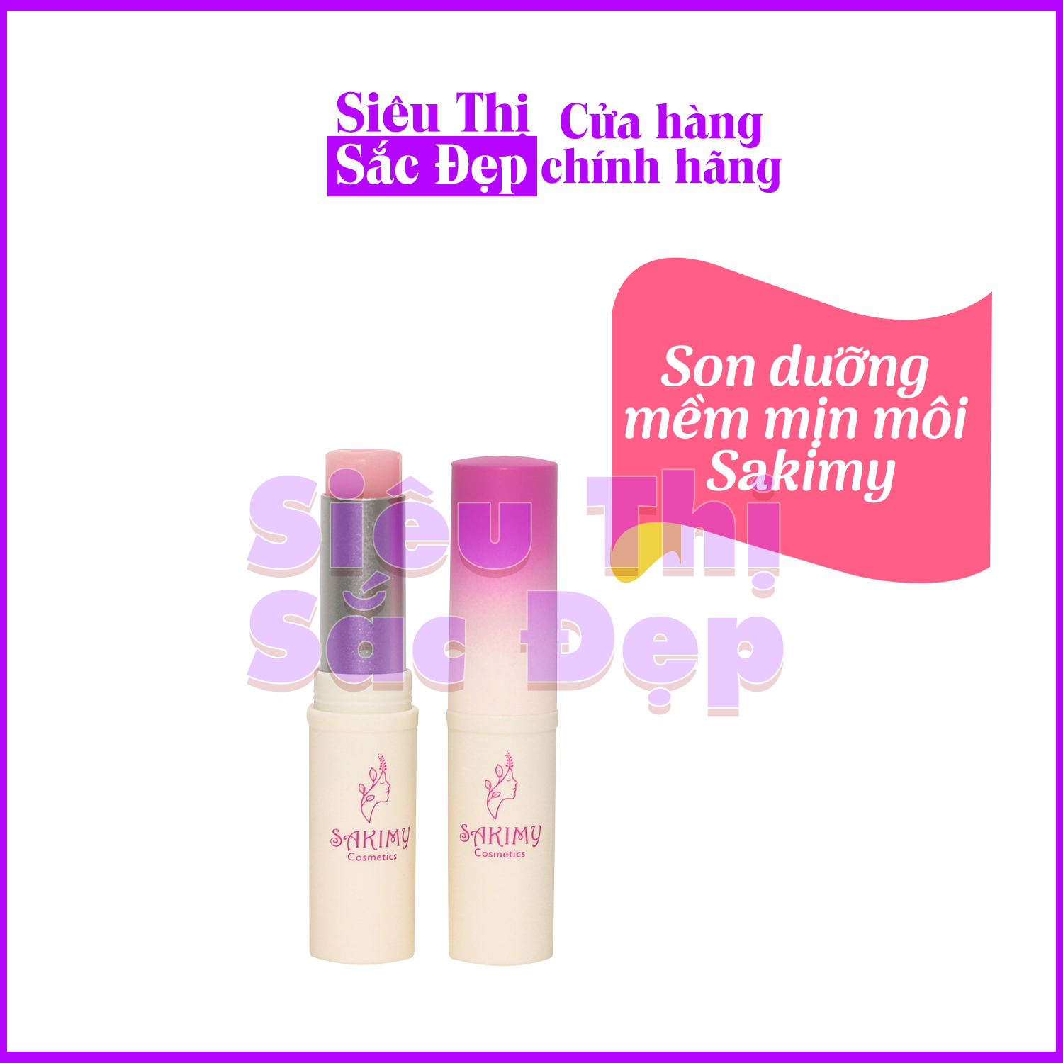 Son dưỡng môi Sakimy dưỡng ẩm cho đôi môi căng mọng (Chính hãng)