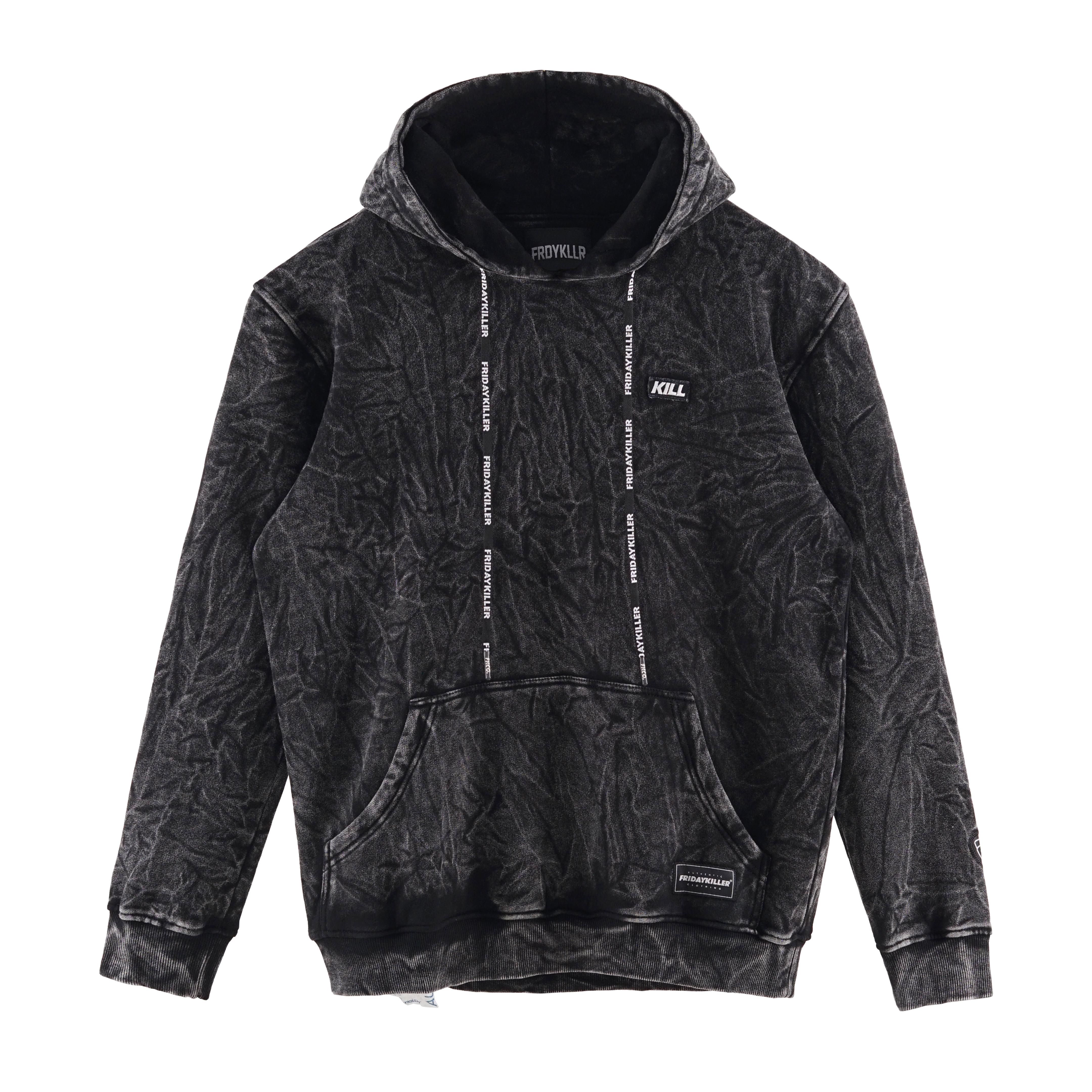 JAKET HOODIE FRIDAY KILLER KILL BLACK ACID HOODIE Hoodie Pull Over