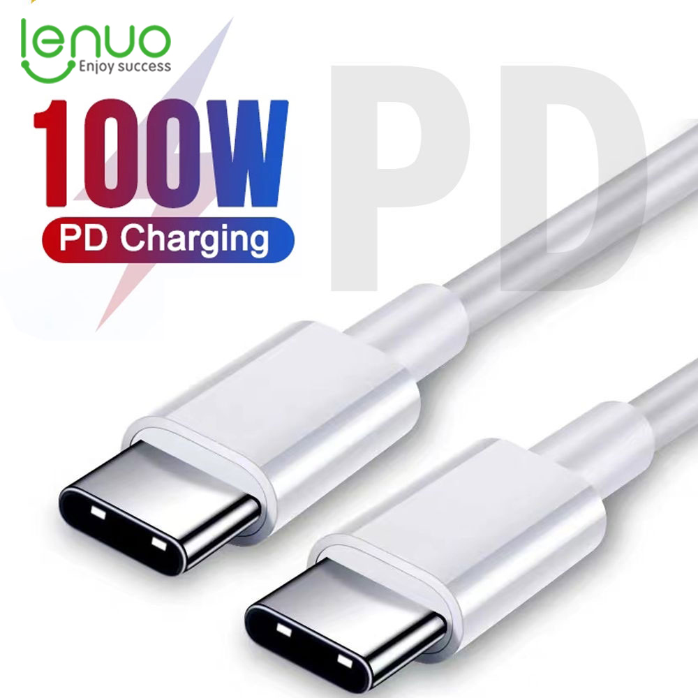 Lenuo for iphone pd 100w usb c to usb c type c cable fast charge data cable for iphone15 15 pro max data line type c to type c super fast charging