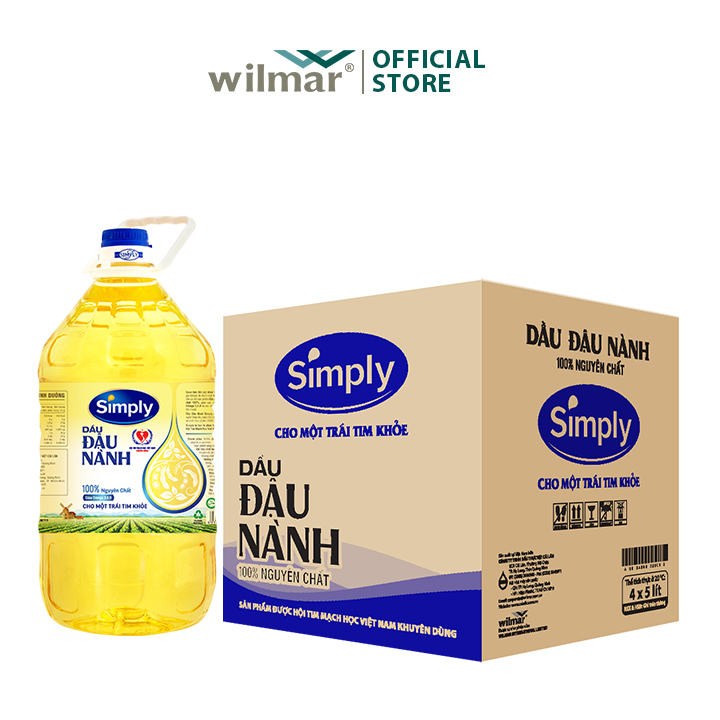 [Combo 2 Chai] Dầu Ăn Simply Đậu Nành 2L