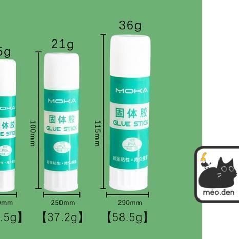 Chai hồ dán MOKA, keo dán khô chuyên dán giấy, học sinh - Văn phòng phẩm Haku