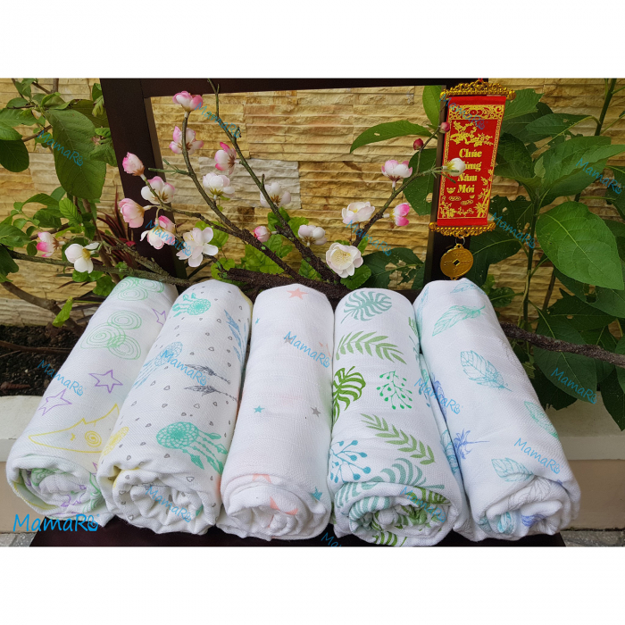 Khăn đa năng bamboo set 3 Mamaru