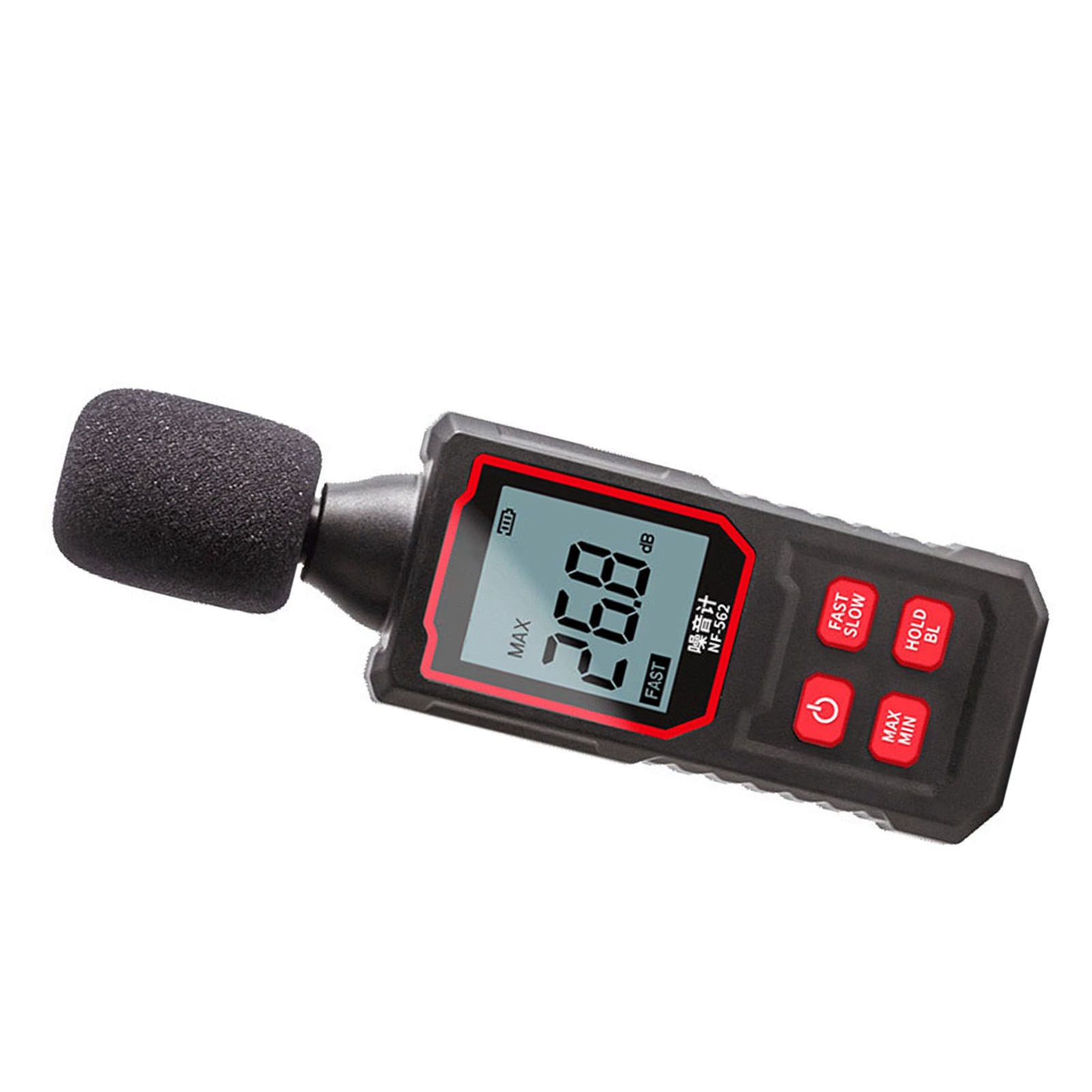 Máy đo Decibel Tự động tắt máy kiểm tra tiếng ồn có độ nhạy cao Màn hình có đèn nền rõ ràng cho công trường xây dựng