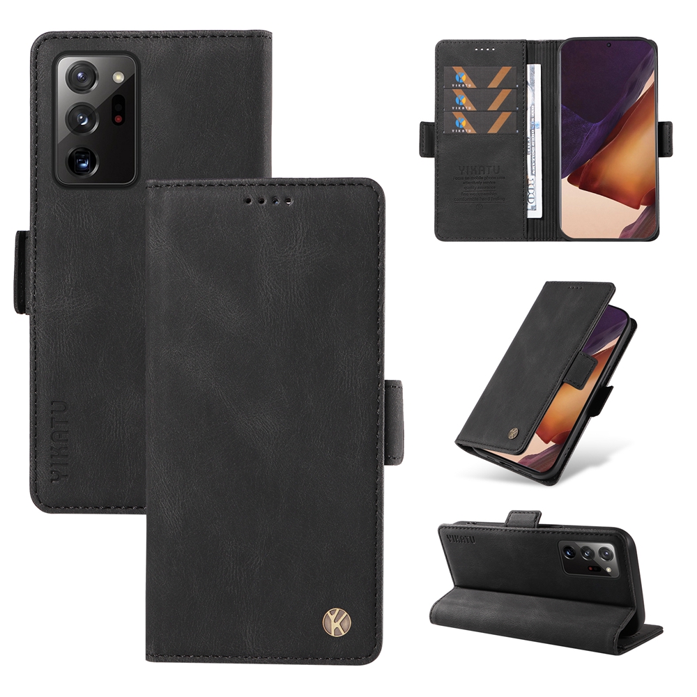 New phone case for samsung galaxy note 20 / note 20 ultra / note 10 / note 10 plus / note 9 / note 8 magnetic leather wallet card slot flip cover casing