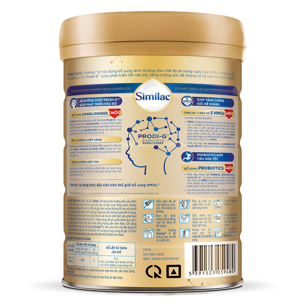 Sữa Similac Số 2 (6-12 tháng) 900g