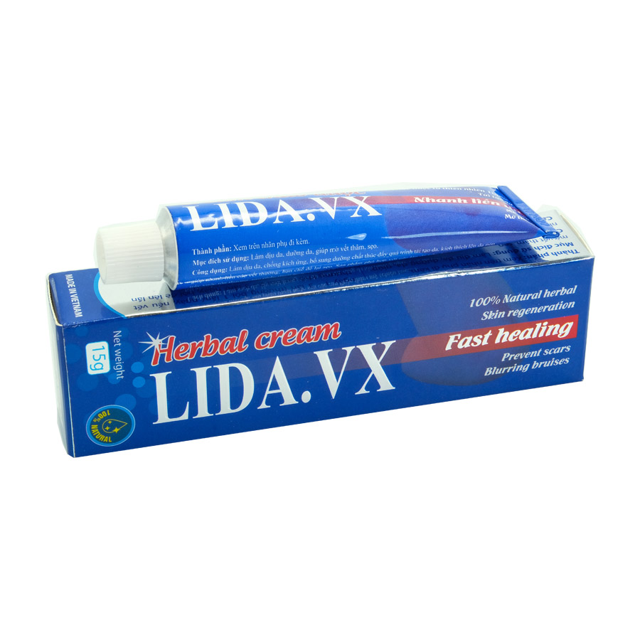 LIDA.VX Kem Thảo Dược Mau Liền Da