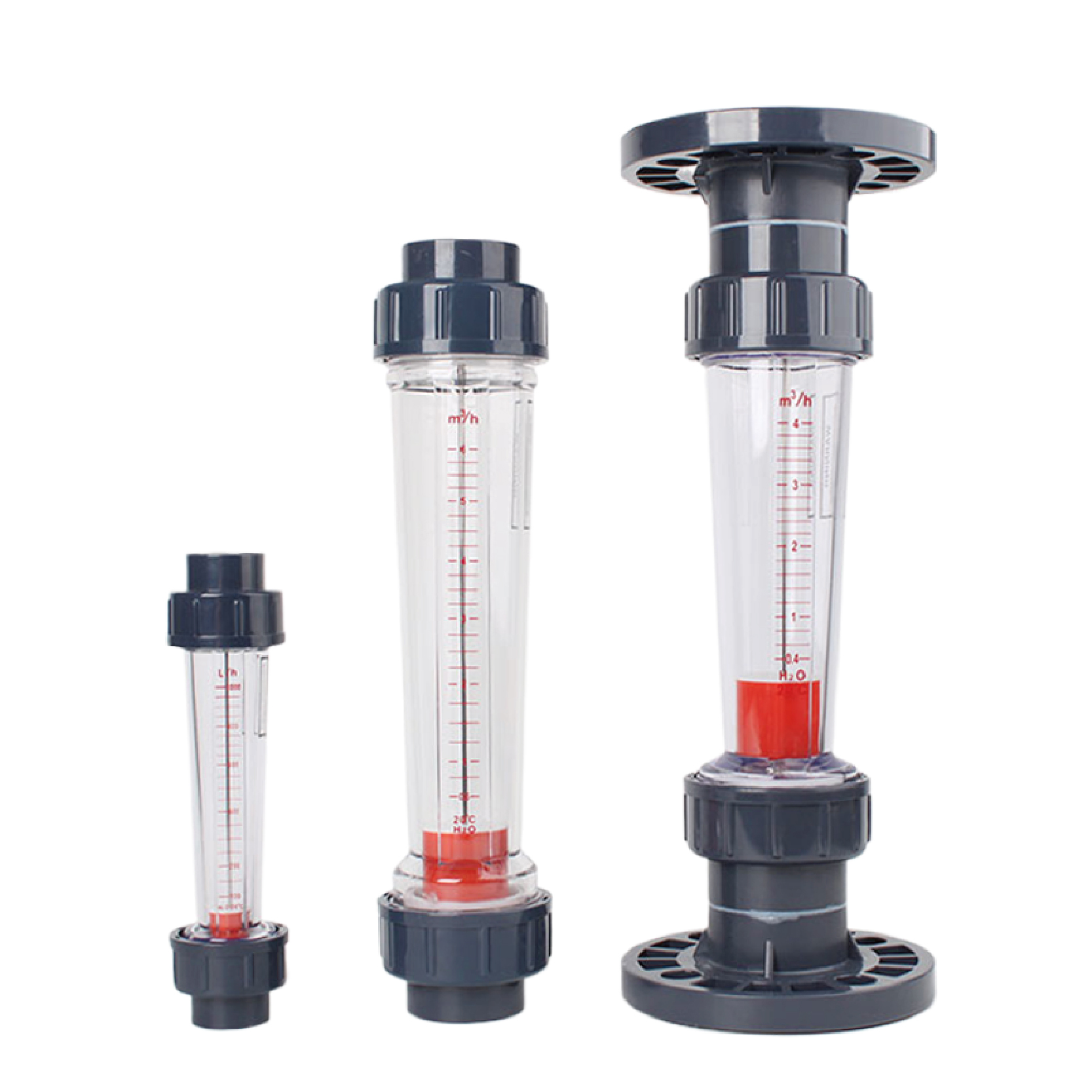 【In-Stock】 LZS-20 Plastic Float Flow Meter Rotameter Water Pipeline ...