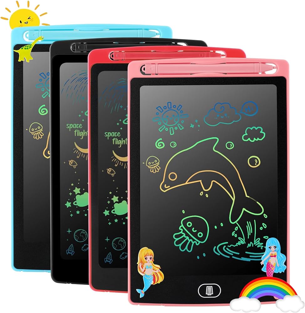 LCD Writing Tablet Graphic Board Toy for Kids 8.5 / 10.5 / 12 INCH Writing Drawing Board Tablet Rewritten Pad Battery Powered. 
