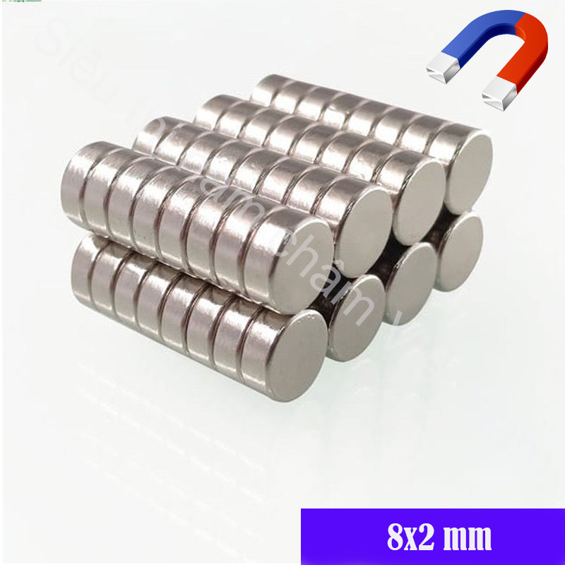 Nam châm viên vĩnh cữu 8x2mm