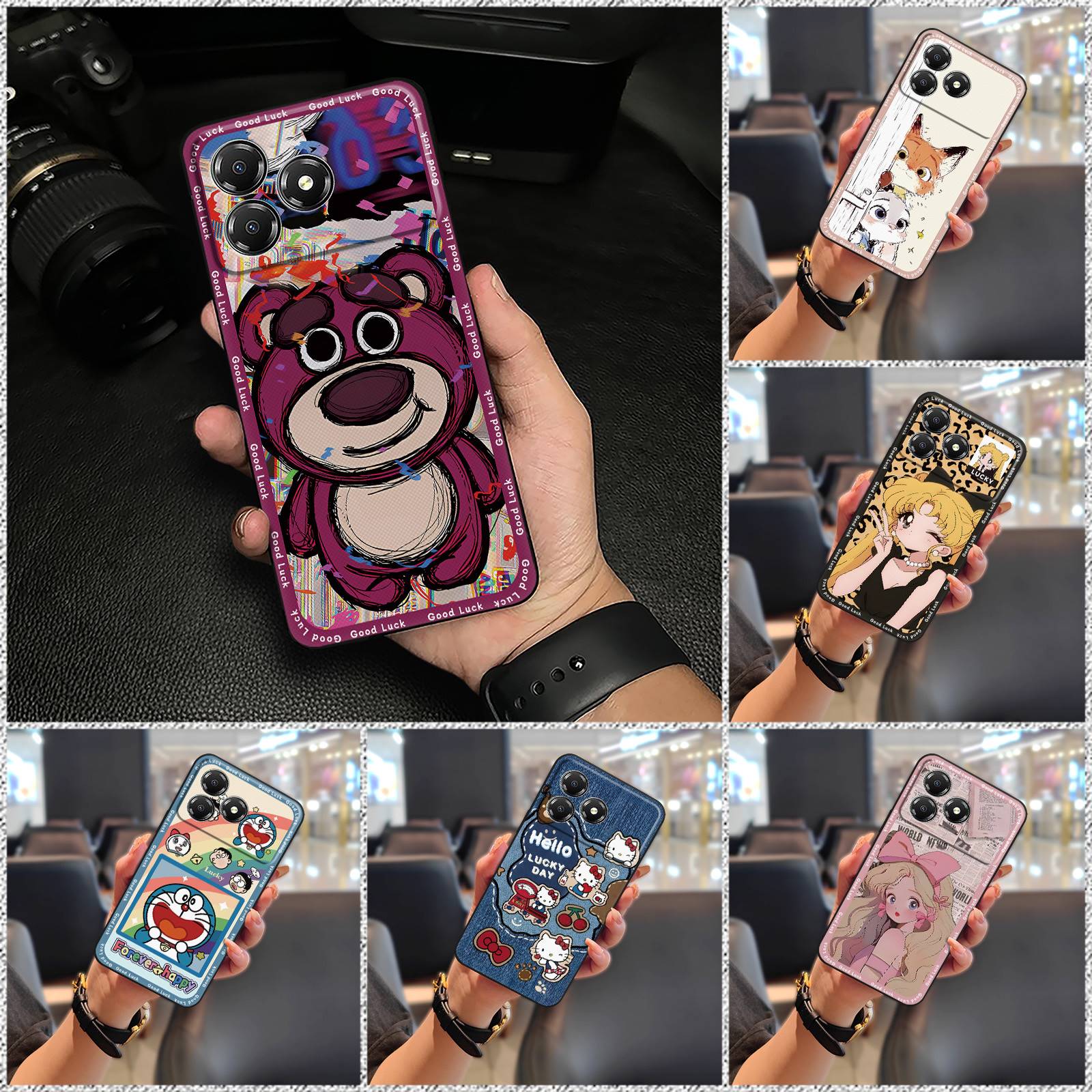 Phone%20Pouch%20Graffiti%20Phone%20Case%20For%20ZTE%20Blade%20A36%204G/Z2472%20Fashion%20Design%20TPU%20Durable%20Anti-knock%20Anti-dust%20Protective%20-%20Image%203