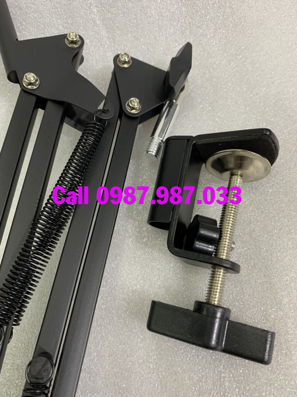 CHÂN MICRO KẸP BÀN, CHÂN TREO MICRO BY-35
