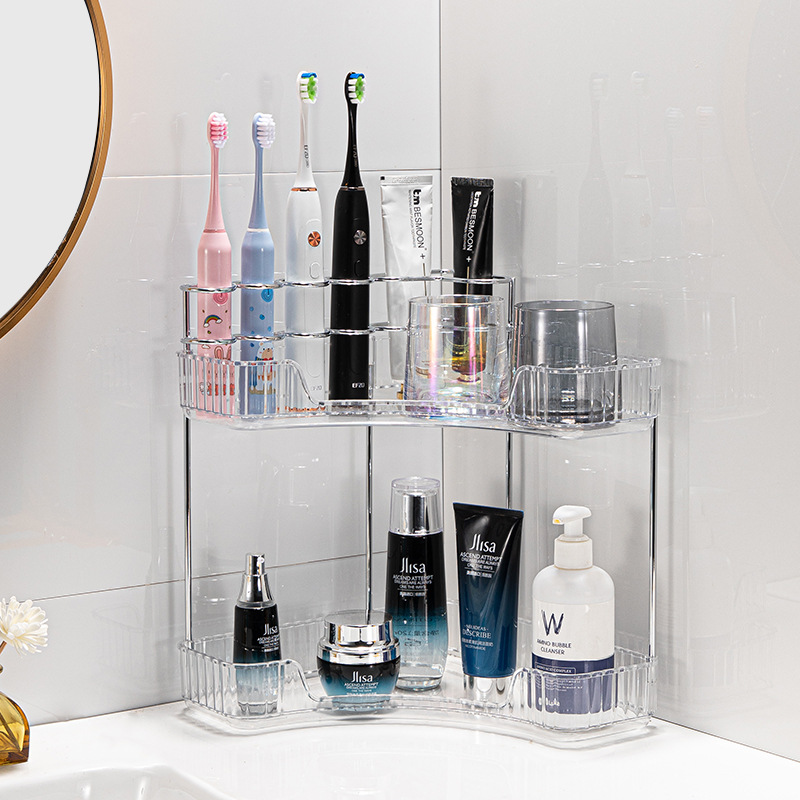 YONUO New triangle cosmetics storage rack corner dust-proof desktop skin care products perfume storage rack dressing table sorting box