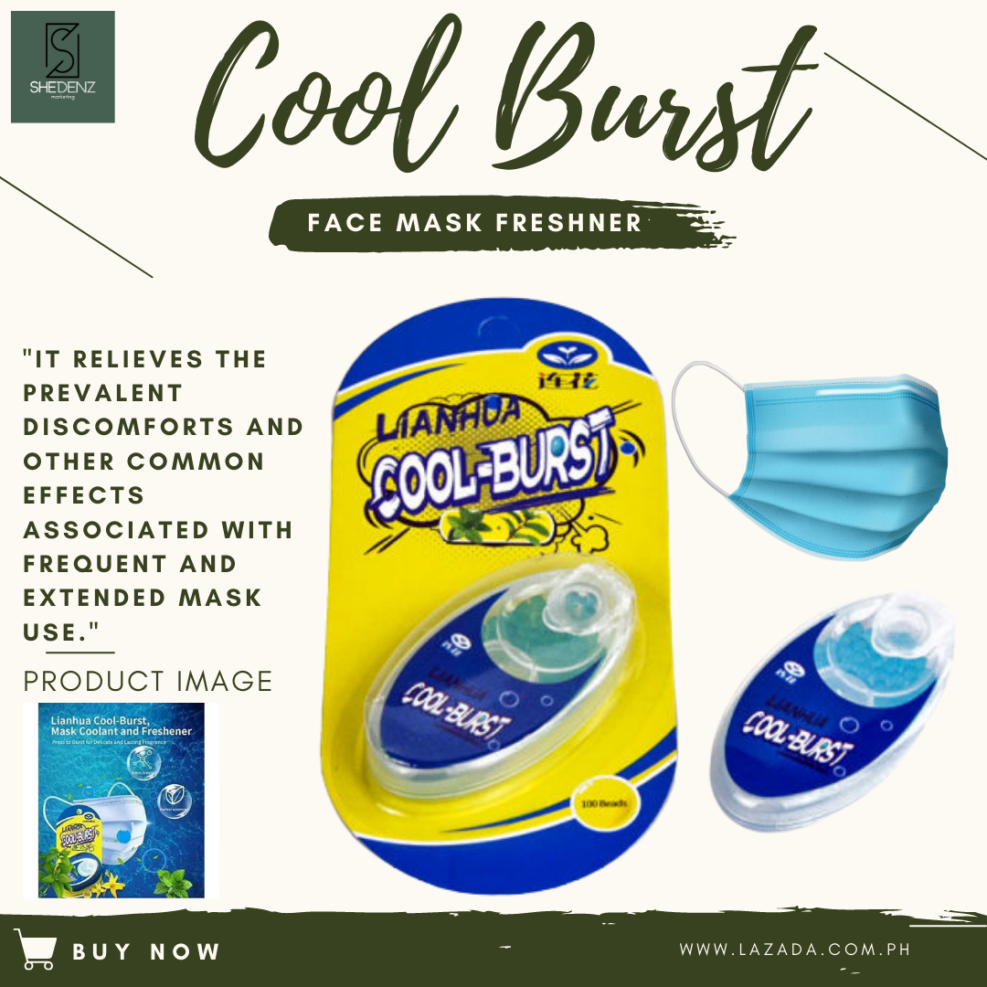 Cool-burst Mask Freshener, Coolant And Breath Freshener, 100 Gel 