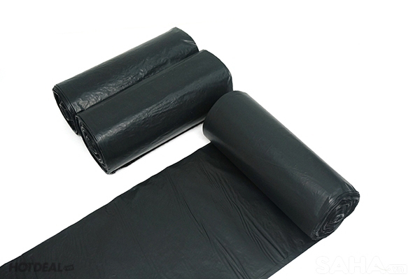 Combo 3 Cuộn Túi Rác Đại Màu Đen Tự Phân Hủy